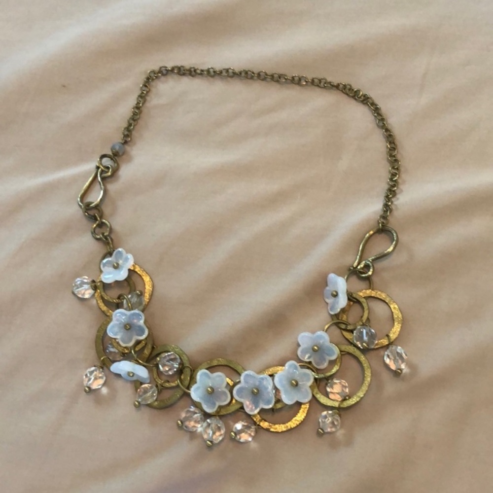 Glass Flower Necklace